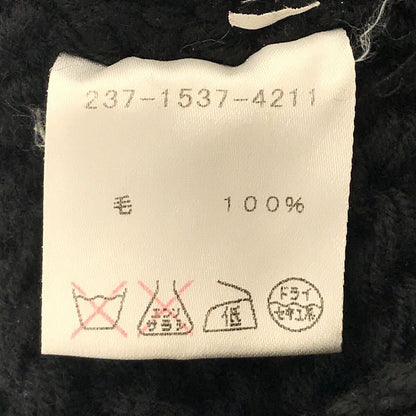 [gucci | Wool Low Gauge Off-turtleneck Knitwear | S | Black | Women's]