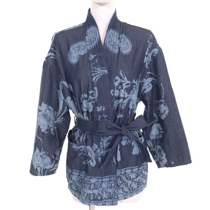 Christian DIOR 122v28a3389 100% Cotton BEE Embroidery Kimono-style Half-sleeved