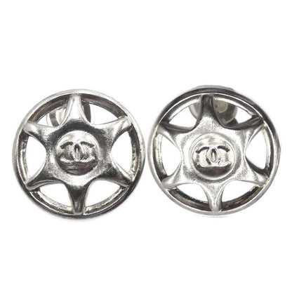 Chanel Wheel Star Coco Mark GP Silver Earrings And Earrings