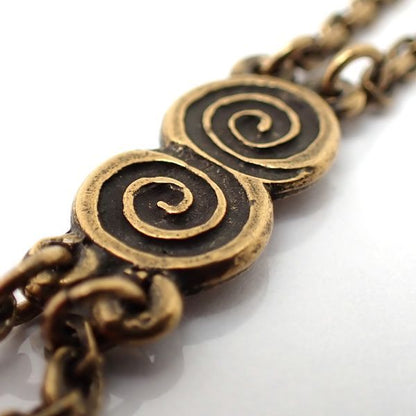 Yves Saint Laurent Necklace Long Vintage Swirl GP Yves Saint Laurent