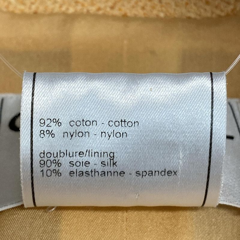 Chanel Jacket Size 38 M Women's P15189 Light Orange Long Sleeves / Spring /