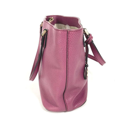 Gucci Shoulder Bag Interlocking G 388561 Leather Purple