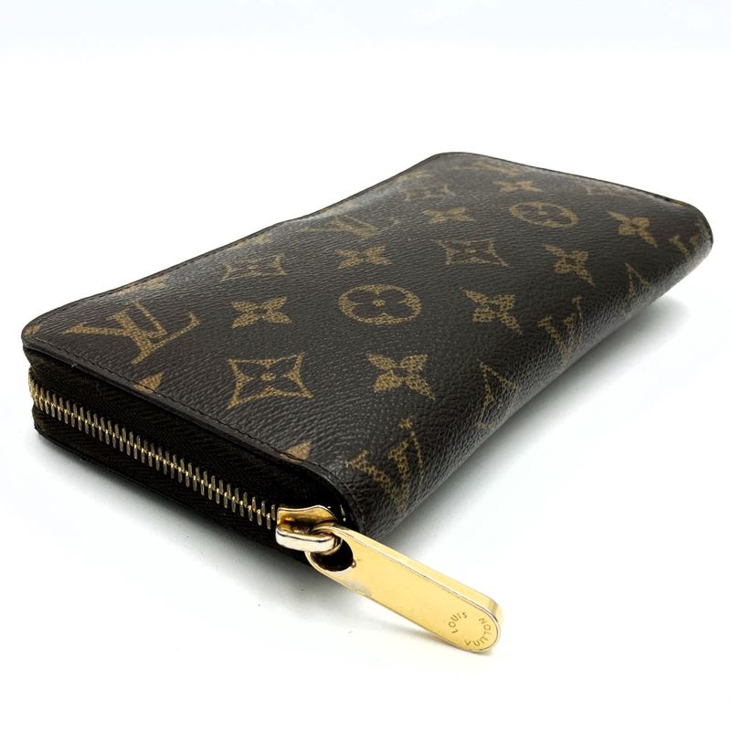 Louis Vuitton M60017 Zippy Wallet Long Wallet Monogram Canvas Brown Women's