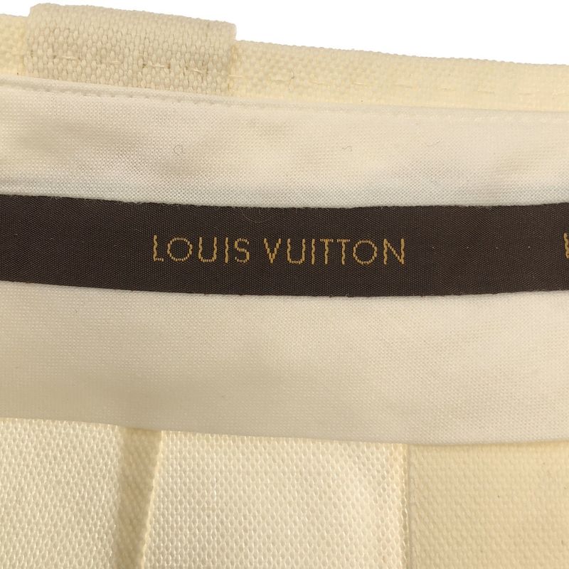Louis Vuitton Cotton Linen Skirt White 36