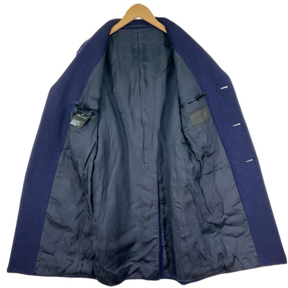 Prada Wool Chester Coat Rn98339/ca34767 Navy