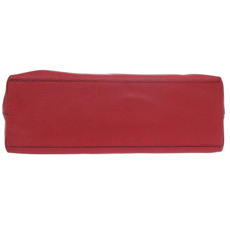 Gucci Bamboo Tassel 449643 Leather Bamboo Red 2way Handbag Red 0910 Gucci