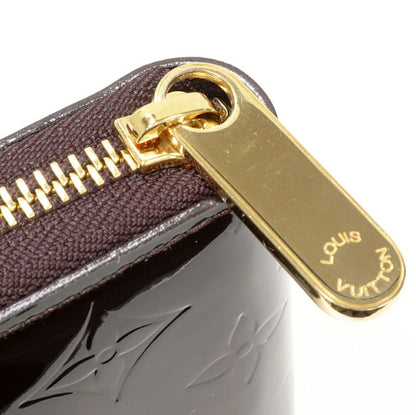 Louis Vuitton Round Zipper Long Wallet With Change Pocket Vernis Amarante Zippy