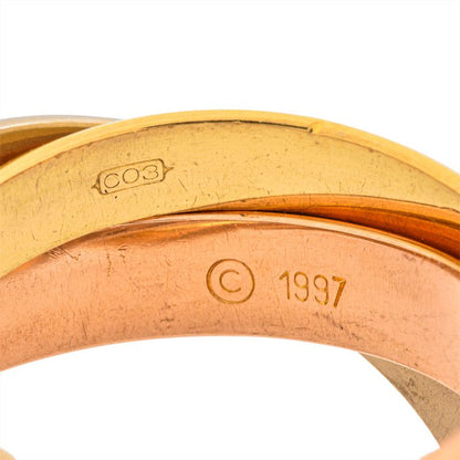 Cartier Trinity LM Ring #53 18K Yellow Gold 139g 18K Pink Gold 18K White Gold