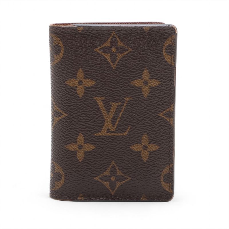 Louis Vuitton Monogram Organizer De Poche Card Case M60502 Brown Made In France