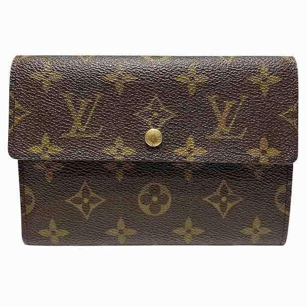 Louis Vuitton Monogram Porte Trésor Etui Papier M61202 Trifold Wallet Unisex