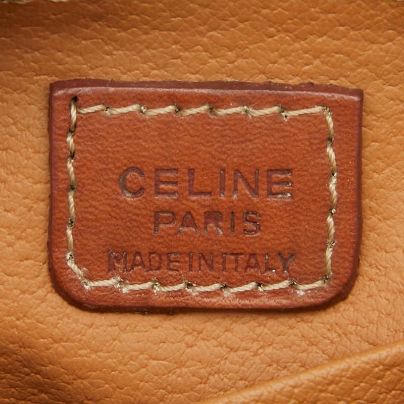 Celine Macadam Brown PVC Leather Women's Celine