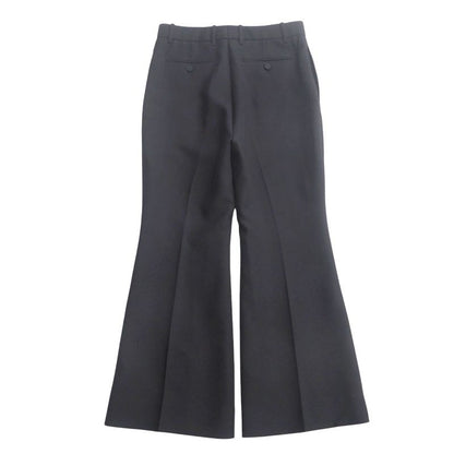 Gucci Pants Size 40 Cropped Flared Pants Center Press GG Button Made In Italy