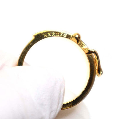 Hermes Bucle Serie Scarf Ring Gold