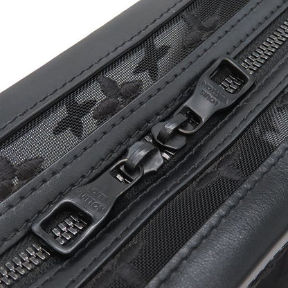 Louis Vuitton Shoulder Bag Soft Trunk Monogram Mesh Black Hardware Black M53964