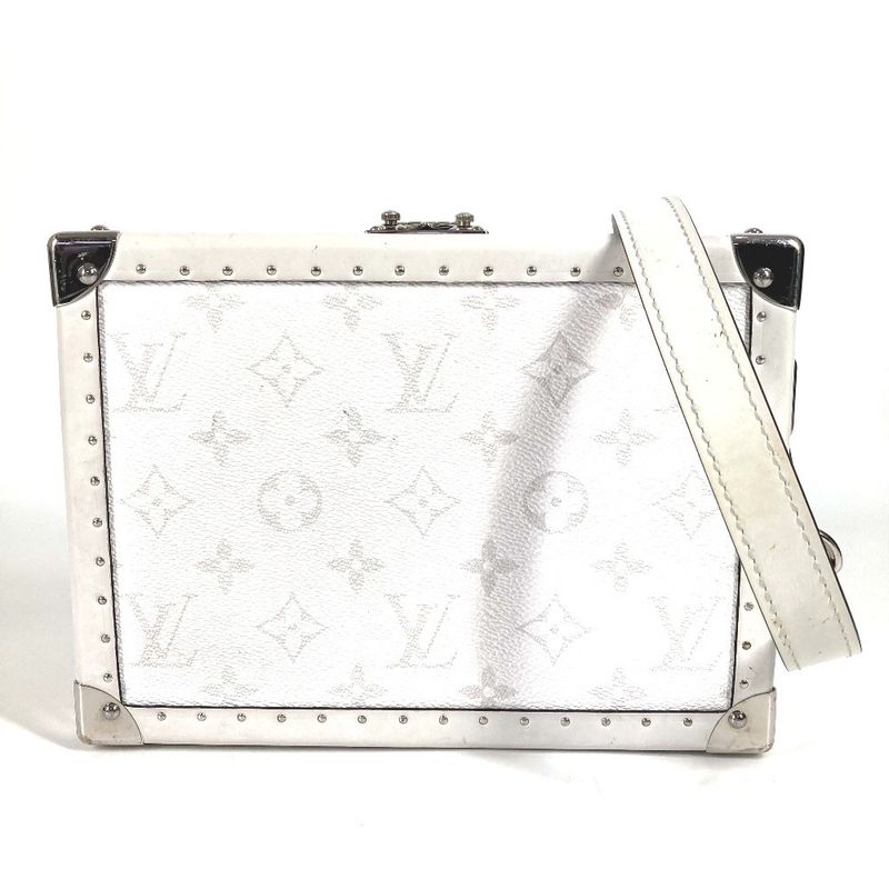Louis Vuitton Shoulder Bag Trunk Clutch Box M11049 Monogram Canvas White