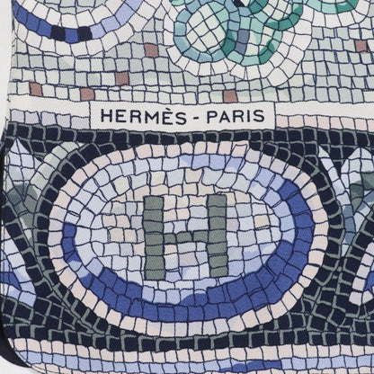 Hermes Pavement 100% Silk Margiela Period All-over Design Long-sleeved Shirt