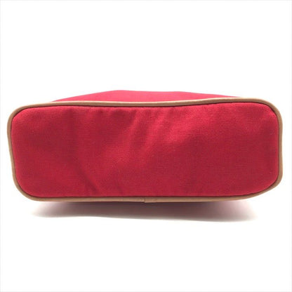 Hermes Bolide 25 Cotton Pouch Case Cosmetic Red