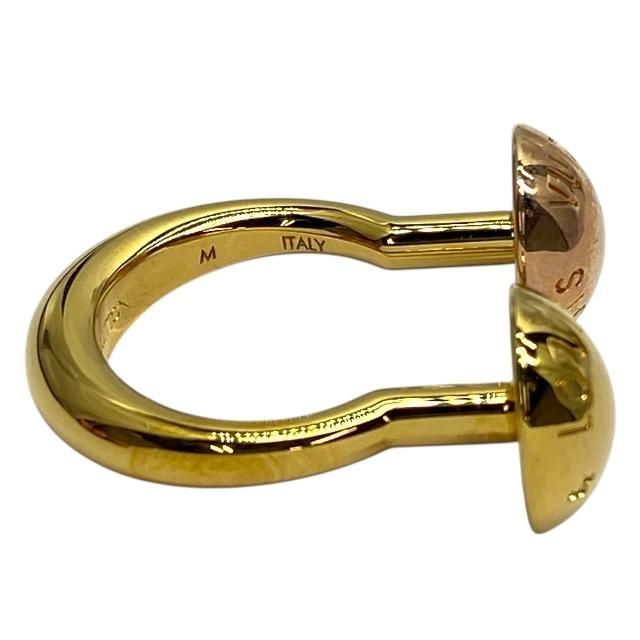 Louis Vuitton M64899 Burg Studded Ring Studded Ring Gold GP [size 12]