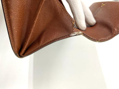 Louis Vuitton Monogram Pochette Portmonnaie Cles Di Long Wallet M61725 Brown
