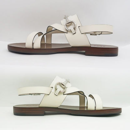 Gucci Sandals Bit White Dark Brown Size 37 1 2 Women's Apparel Women's