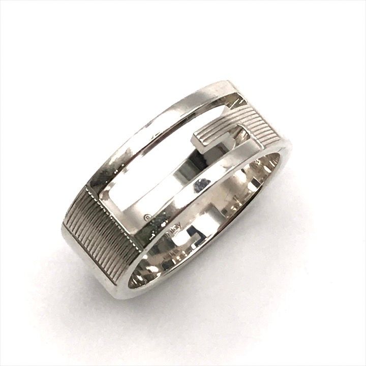 Gucci Brandet Ring Silver