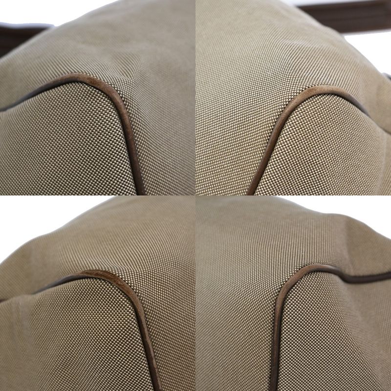 Prada Shoulder Hand Bag 2way Canvas Leather Brown 31ka941