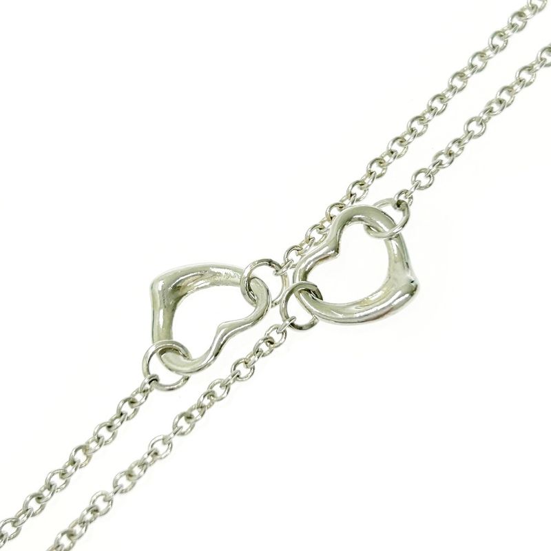 Tiffany & Co Silver Open Heart 3p Necklace 3.3g 925 Engraved 426069 Necklace