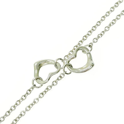 Tiffany & Co Silver Open Heart 3p Necklace 3.3g 925 Engraved 426069 Necklace