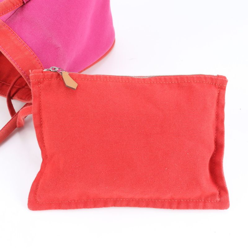 Hermes With Pouch Sac Baga GM Tote Bag Shoulder Hand Pink Women's EME Cw54-7