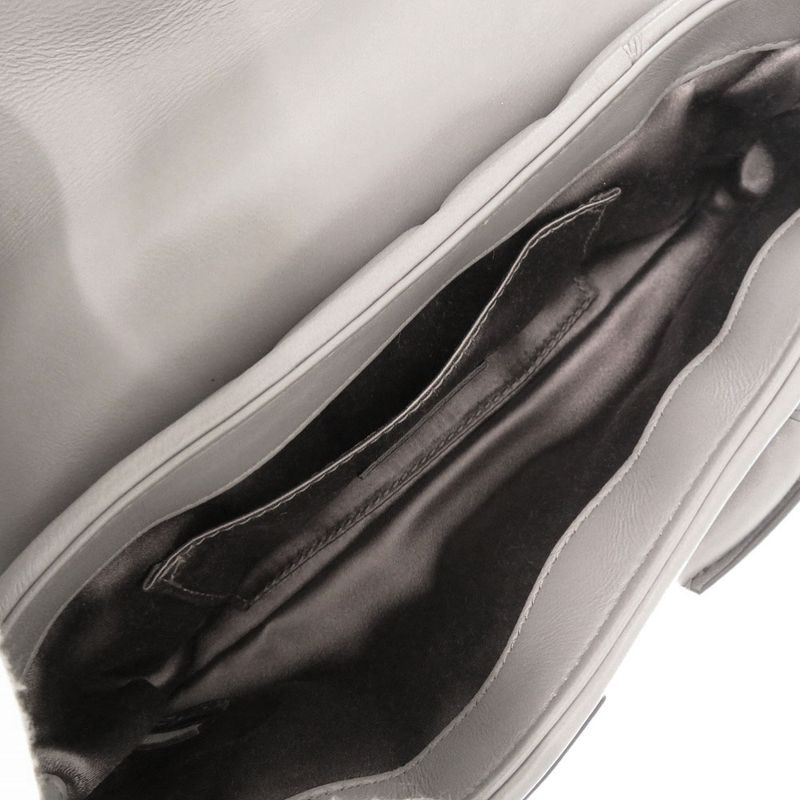 Gucci Horsebit 764339 Leather Gray Shoulder Bag 1515 Gucci