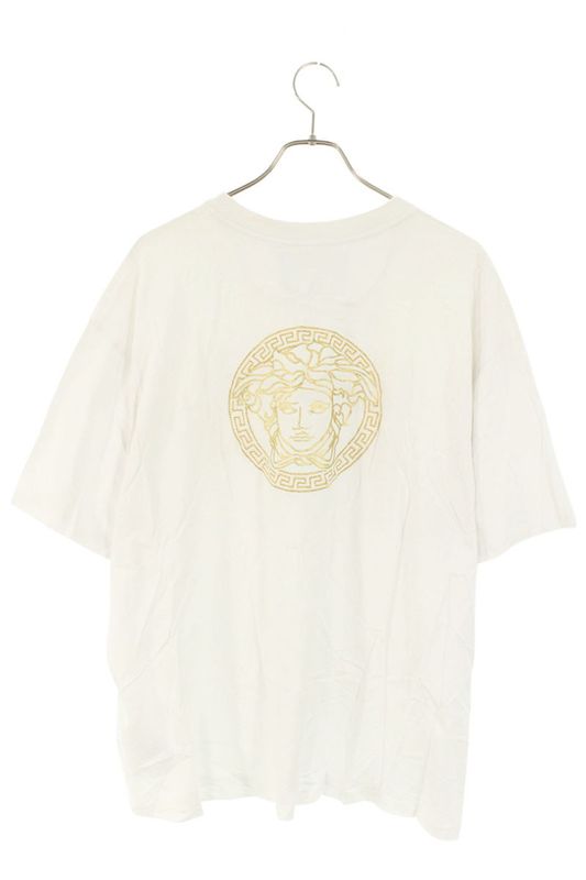 Versace X Fendi 1006423 Front Logo Embroidery T-shirt Men's 3XL