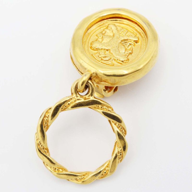 Fendi Earrings Accessories Gold Color Women Maki145