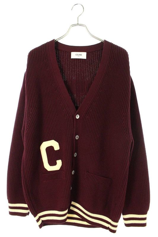 Celine 23AW 2ad7o192w College Logo Cardigan Men's L