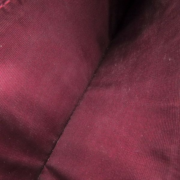 Prada Long Wallet Tessuto Quilted Wallet Nylon Ibisco Gold Hardware Red Fold