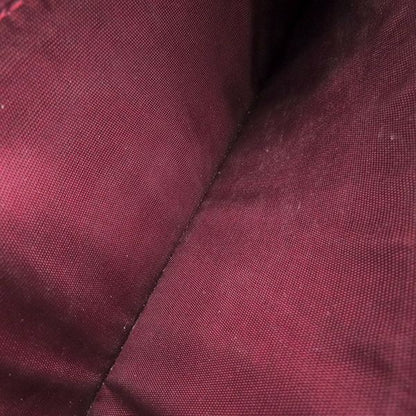 Prada Long Wallet Tessuto Quilted Wallet Nylon Ibisco Gold Hardware Red Fold