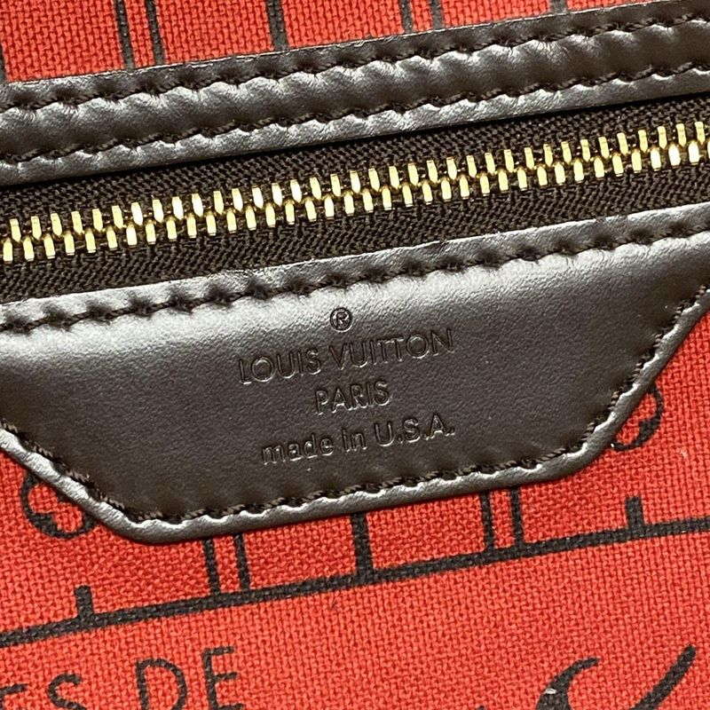 Louis Vuitton Damier Neverfull PM N51109 Ebène Tote Bag