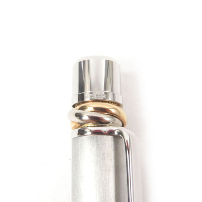 Cartier Trinity Hairline Twist Ballpoint Pen Silver With Box And Case Made In