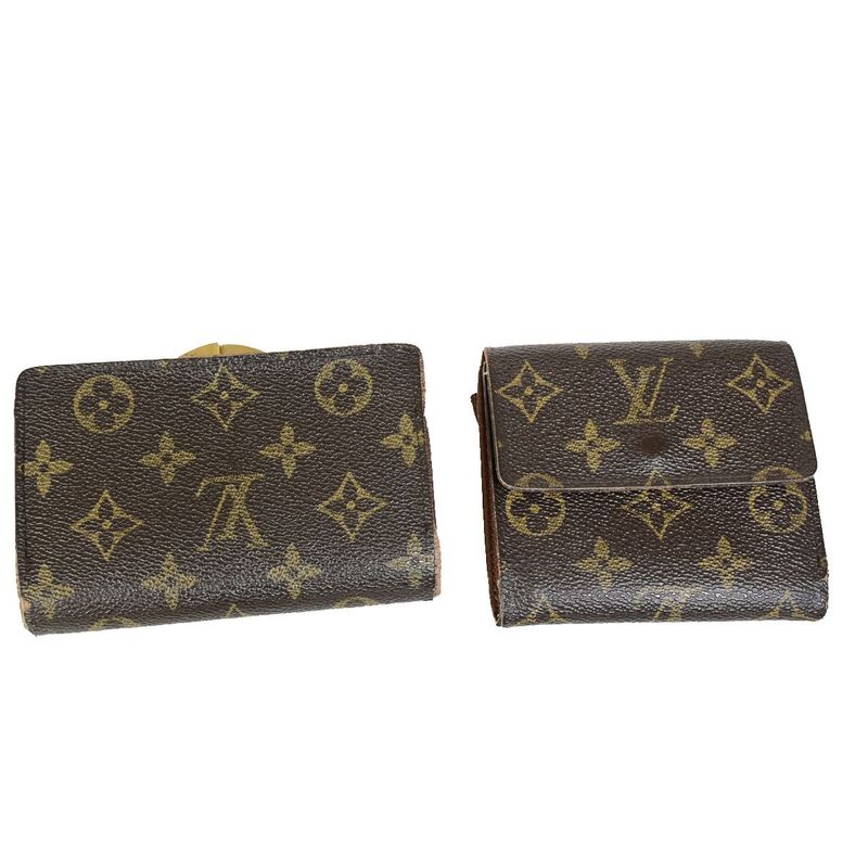 Louis Vuitton Wallets Set Of 2 Fold Wallets Monogram 05fb092
