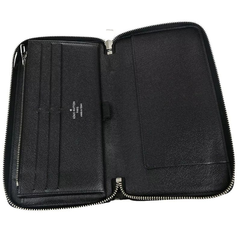 Louis Vuitton Zippy Organizer Damier Graphite Long Wallet N63077 81bs093