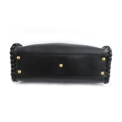 Fendi P-cub- 8bn290 Shoulder Bag Handbag 2WAY Black Leather Ladies