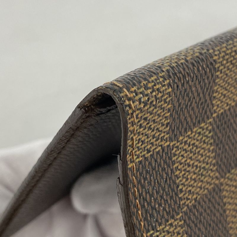 Louis Vuitton Long Wallet Damier Porte Barre Carte Credit N61823 Ebène Men