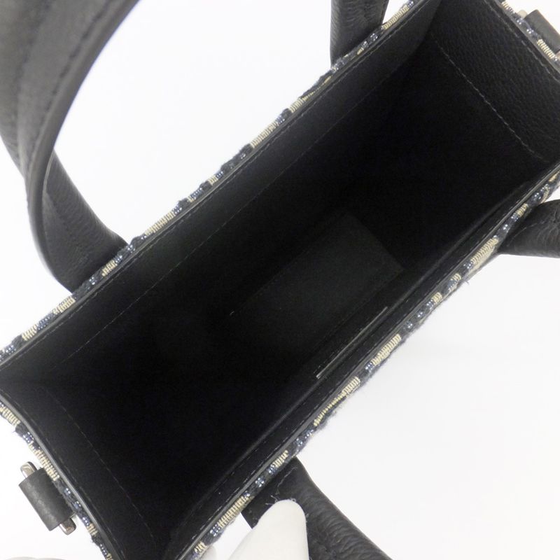 Dior Safari North South Oblique Jacquard Silver Hardware Hand