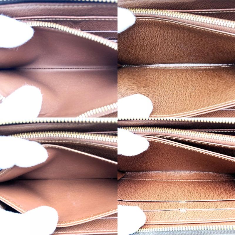 Louis Vuitton M60017 Zippy Wallet Long Wallet Monogram Canvas Brown Women's