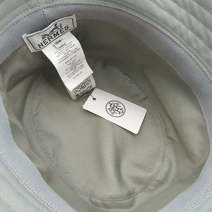 Hermes Hat Harper H Serie Bucket Hat Cotton Gray #59 Bucket Hat [storage Bag