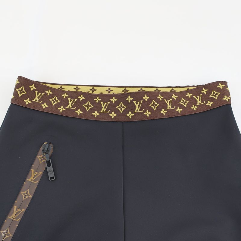 Louis Vuitton Leggings With Elastic Belt Black Size 36 Spats Fashion