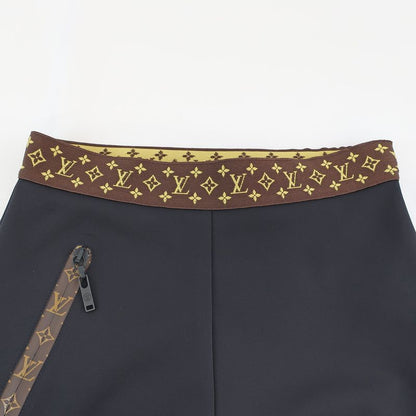 Louis Vuitton Leggings With Elastic Belt Black Size 36 Spats Fashion