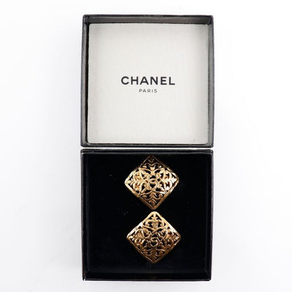 Chanel Coco Mark Gold Plated Ladies 14.3g Earrings