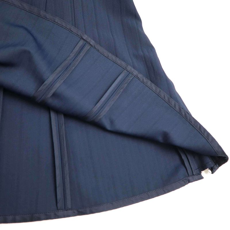 Celine by Phoebe Philo 17aw Short Sleeve Belted Jacquard Dress 2 6ai7 196b Blue