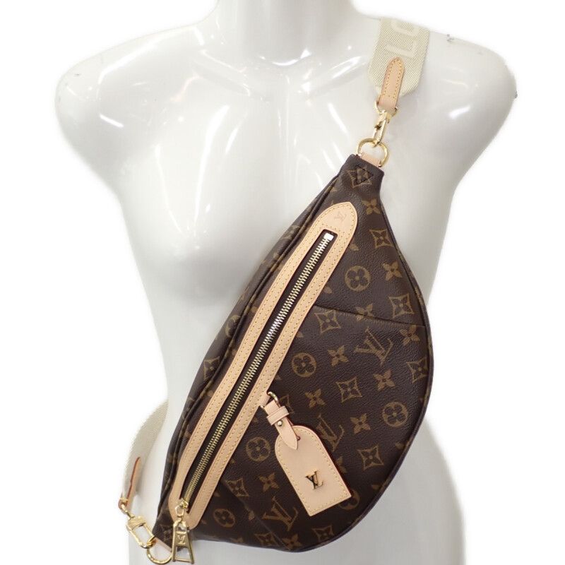 Louis Vuitton High Rise M46784 Monogram Body Bag Brown Gold Hardware Ladies