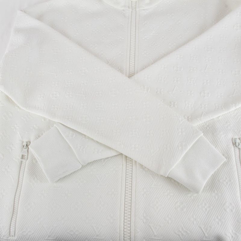 Louis Vuitton Rm231q XHM Hjy45w Monogram Track Jacket White Polyester/nylo